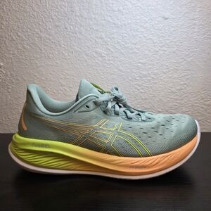 ASICS Men's Running Shoes - Green and Orange